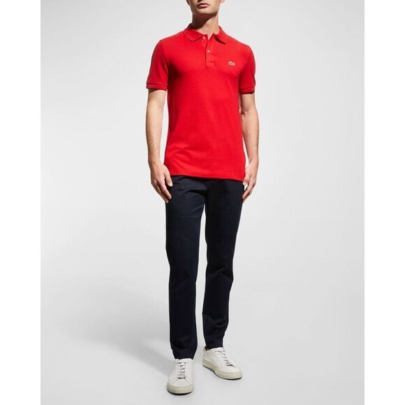 ✨Lacoste Men's Signature Polo Red Sz Large Shirt✨ - Picture 2 of 10